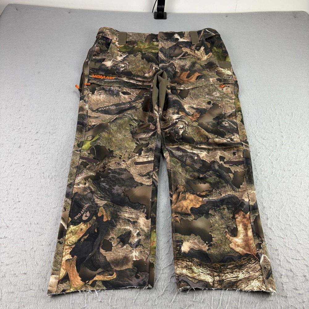 Nomad Pants Mens Large (36x27) Camo Hunting Cargo Mossy Oak Outdoor Stretch‎